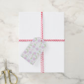 Étiquette de cadeau florale pastel (Avec de la ficelle)
