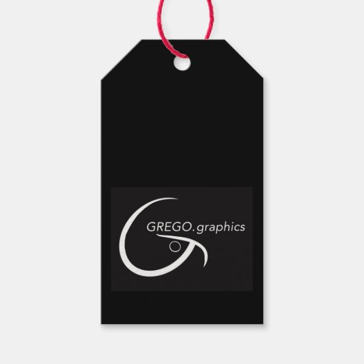 Étiquette de cadeau GregoGraphics (Devant)