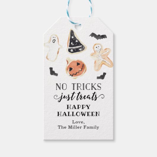Étiquette de cadeau Halloween sans farce (Devant)