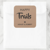 Étiquette de cadeau Happy Trails, Étiquette de mél (Sac)