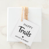 Étiquette de cadeau Happy Trails, étiquette de noi (En situation)