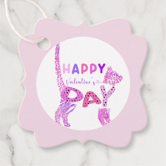 Étiquette de cadeau imprimable Joyeuse Saint-Valen (Devant)