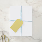 Étiquette de cadeau jaune pastel (With Twine)