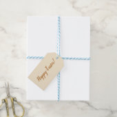 Étiquette de cadeau "Joyeuses Pâques" (Avec de laficelle)