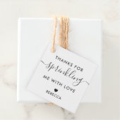 Étiquette de Cadeau Merci de M'avoir Couvé d'Amour (En situation)