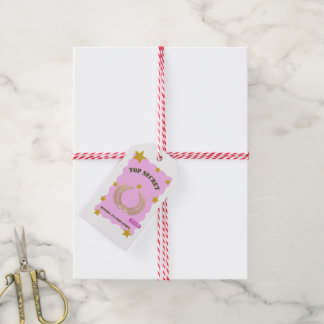 Étiquette de Cadeau Militaire Rose — Top Secret Fi