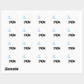 Étiquette de cadeau neige (Feuille)
