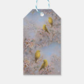 Étiquette de cadeau oiseau jaune (Devant)