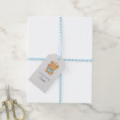 Étiquette de cadeau Ourson infirmière (Avec de laficelle)