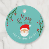 Étiquette de cadeau personnalisée Joyeux Noël (Dos)