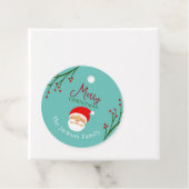 Étiquette de cadeau personnalisée Joyeux Noël (En situation)