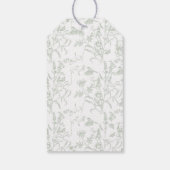 Étiquette de cadeau pour Baby Shower avec un nœud (Dos)