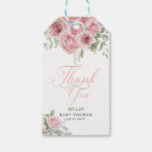 Étiquette de cadeau pour Baby Shower : Bébé fille (Devant)