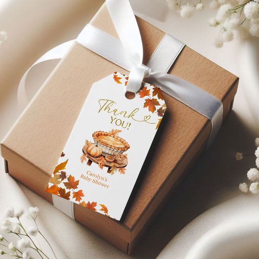 Étiquette de cadeau pour Baby Shower Cutie Pie d'a