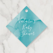 Étiquette de Cadeau pour Baby Shower Moderne (Dos)