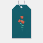 Étiquette de cadeau pour Baby Shower moderne - Thé (Dos)