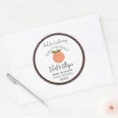 Étiquette de cadeau pour Baby Shower "Notre petite (Enveloppe)
