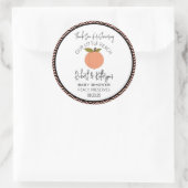 Étiquette de cadeau pour Baby Shower "Notre petite (Sac)