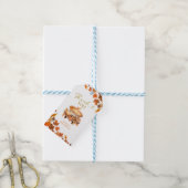 Étiquette de cadeau pour bébé de la douche Cutie P (Avec de laficelle)