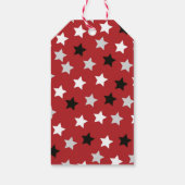 Étiquette de cadeau pour bébé Rockstar rouge (Dos)