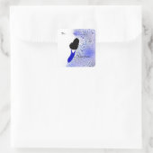 Étiquette de cadeau pour dame classe moderne (Sac)
