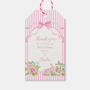 Étiquette de cadeau pour fête d'anniversaire à fle
