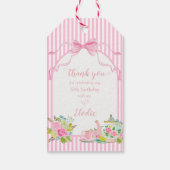 Étiquette de cadeau pour fête d'anniversaire à fle (Dos)
