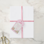 Étiquette de cadeau pour fête d'anniversaire à fle (Avec de la ficelle)
