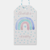 Étiquette de cadeau pour un premier anniversaire a (Dos)