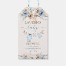 Étiquette de cadeau pour vêtements de bébé garçon