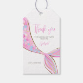 Étiquette de cadeau Queue de sirène violette (Devant)