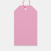 Étiquette de Cadeau Rose et Blanc C'est une Fille (Dos)