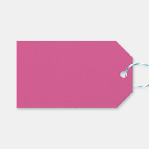 Étiquette de cadeau rose foncé