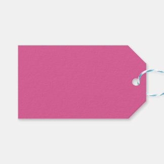 Étiquette de cadeau rose foncé
