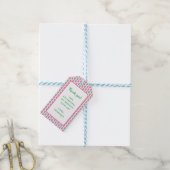 Étiquette de cadeau Rose Rose (Avec de laficelle)