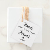 Étiquette de cadeau sans conteste le meilleur auto (En situation)