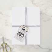 Étiquette de cadeau simple moderne jaune dos pour  (Avec de la ficelle)