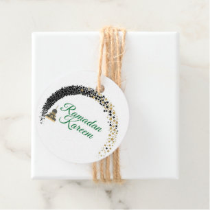 Étiquette de cadeau thème Ramadan Kareem pour célé