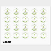 Étiquette de cadeau Trèfle Vert pour la fête de la (Feuille)