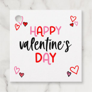 Étiquette de cadeaux Coeurs Valentines Day Favoris