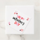 Étiquette de cadeaux Coeurs Valentines Day Favoris (En situation)