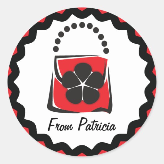 Étiquette de cadeaux de bourse (Devant)