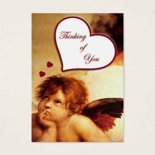 Étiquette de cadeaux de Pensée Cupide (Devant)
