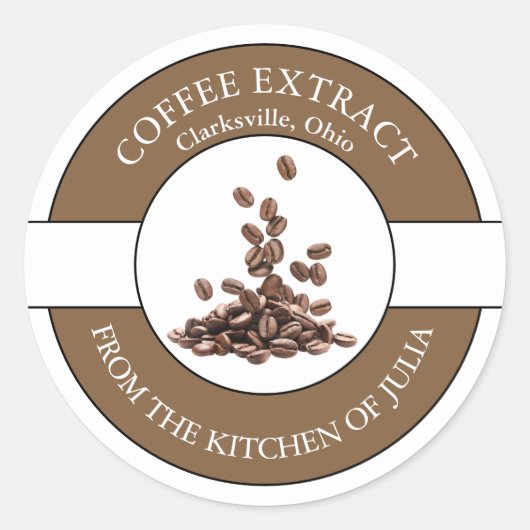 Étiquette de café (Devant)