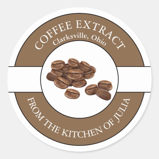 Étiquette de café (Devant)