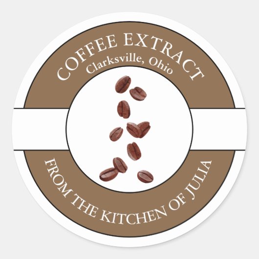 Étiquette de café (Devant)