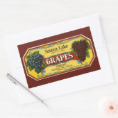 Étiquette de caisse de fruits vintage, raisins du (Enveloppe)
