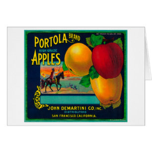 Étiquette de caisse de Portola Apple