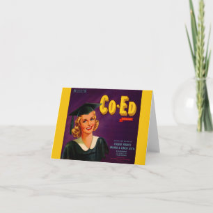 étiquette de caisses d'agrumes de marque Co-Ed dan