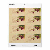 Étiquette de canne à cerise noire (Feuille entière)